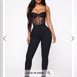 Super High Waist Denim Skinnies - Indigo